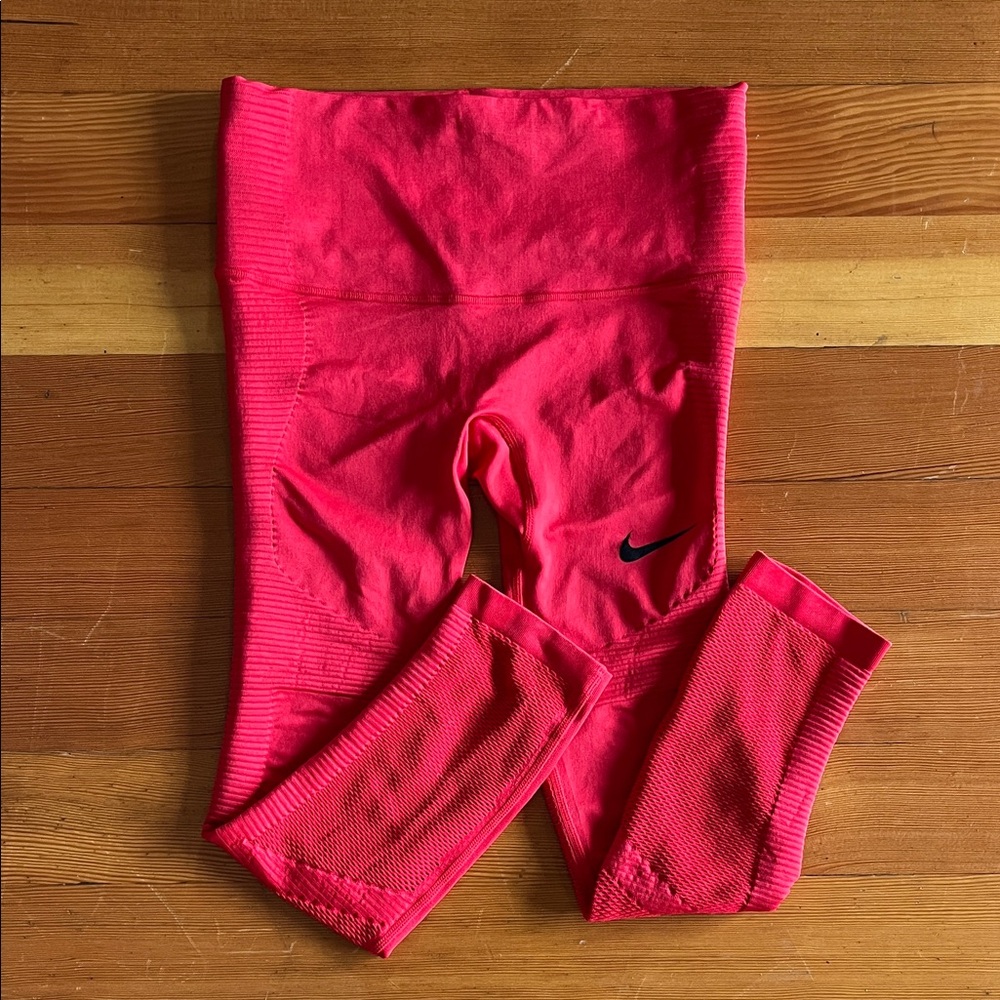 Nike Women’s Dri-Fit Vibrant Red Leggings